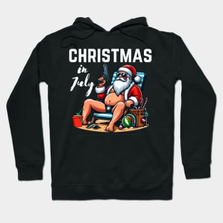 Christmas In July Santa Hoodie